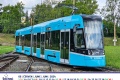 Červen 2024 nástěnného kalendáře Pražských tramvají 2024 »Letem dopravním světem«
